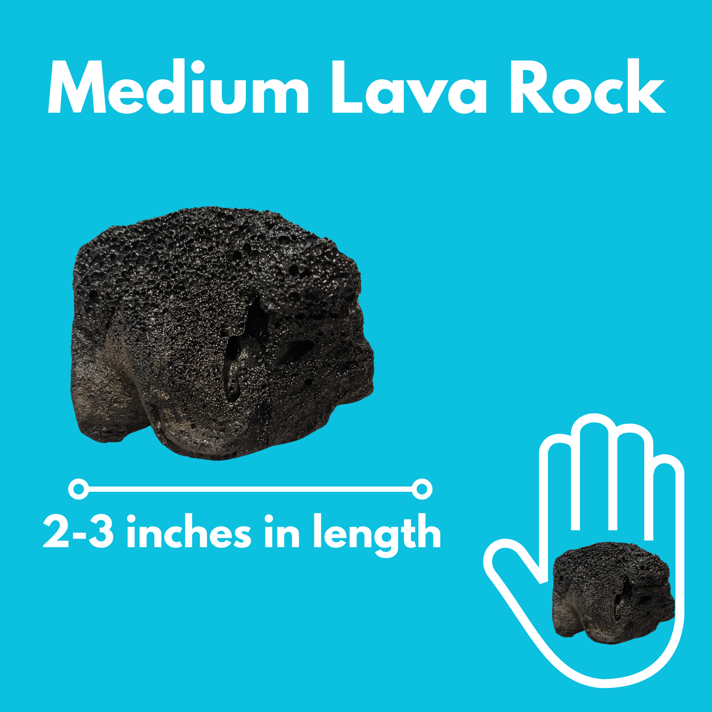 Medium Lava Rock (2-3")